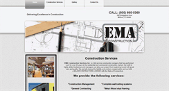 Desktop Screenshot of emaconstruction.com